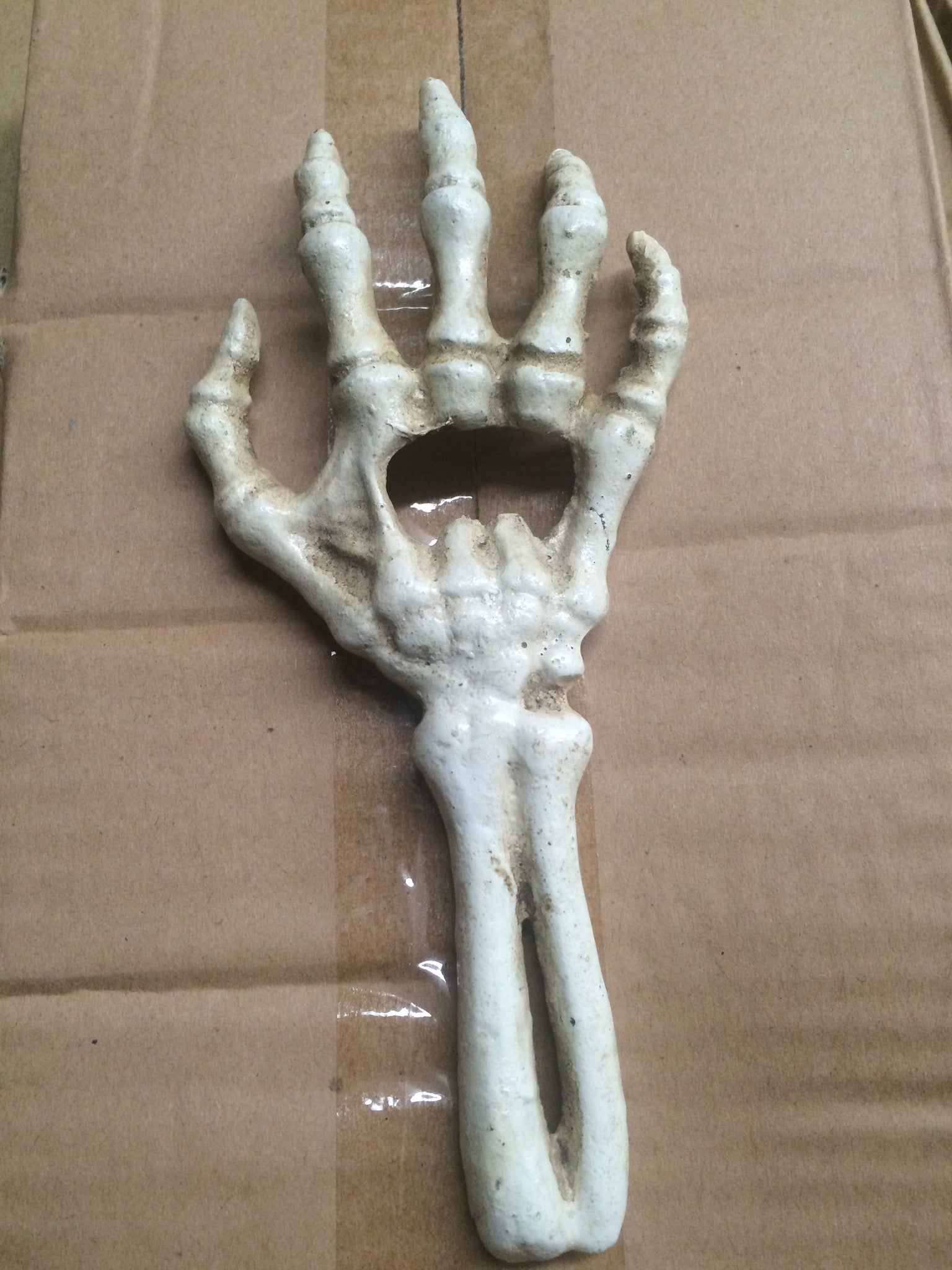 Bottle Opener -Cast Iron Skeleton Hand-Jantiques LLC.