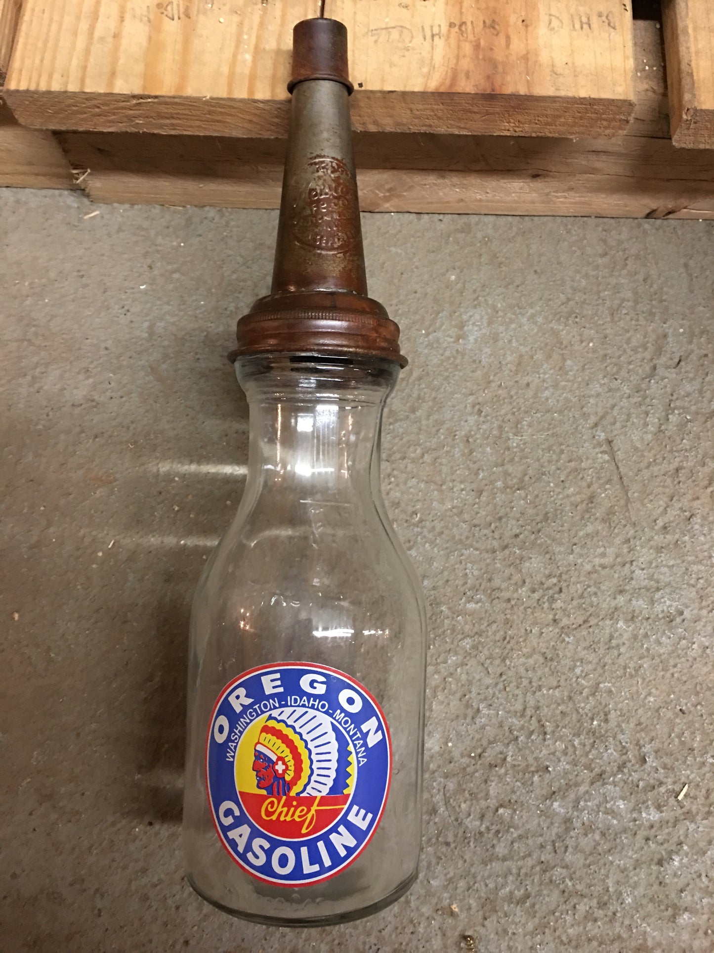 OIL BOTTLE - OREGON CHIEF-Jantiques LLC.