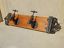 Coat Rack - Retro Style Cast Iron Water Tap 2 on solid wood-Jantiques LLC.